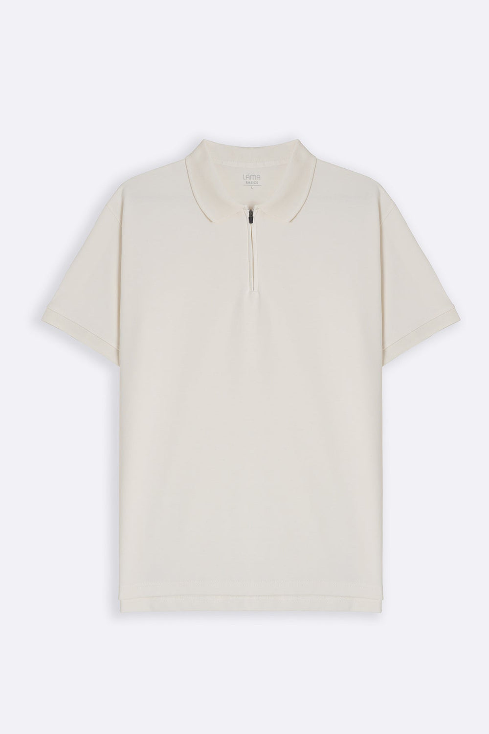 OFF WHITE QUARTER ZIP POLO