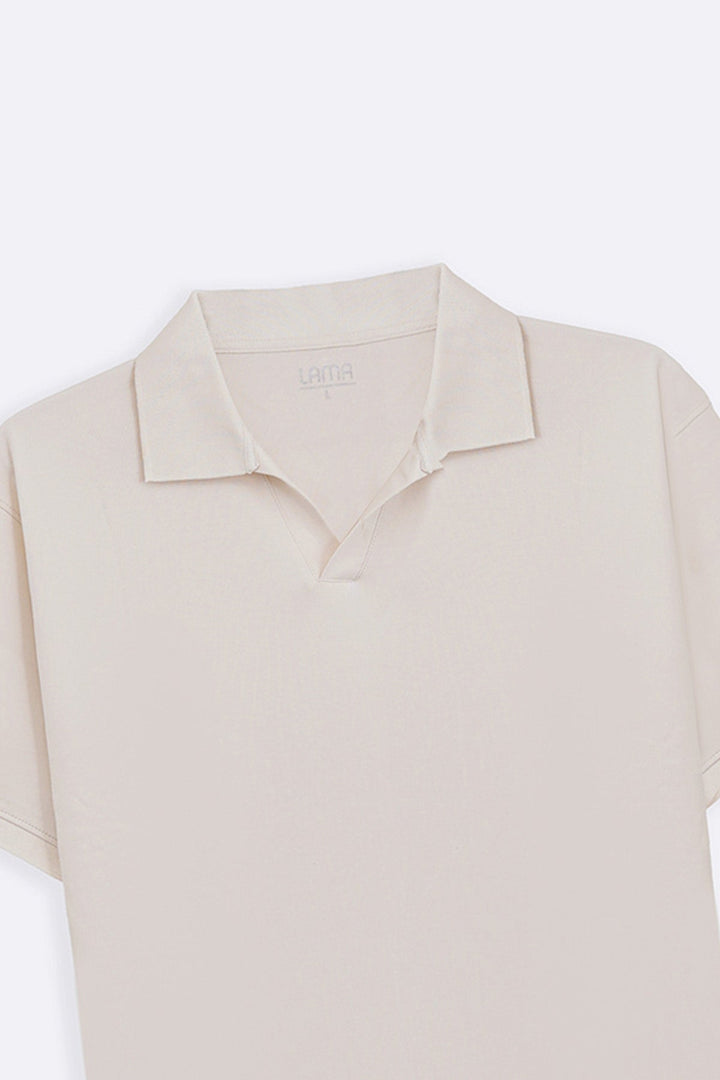 IVORY KNITTED POLO