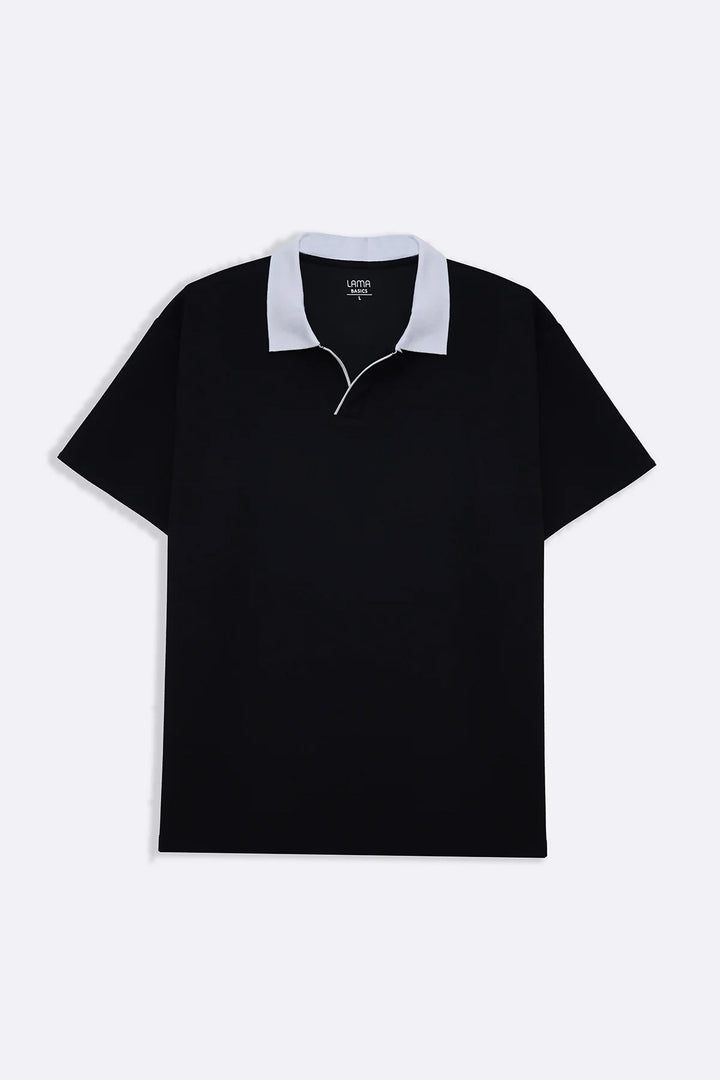 BLACK ACCENT COLLAR POLO