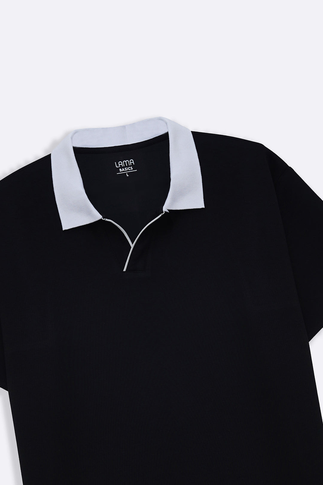 BLACK ACCENT COLLAR POLO