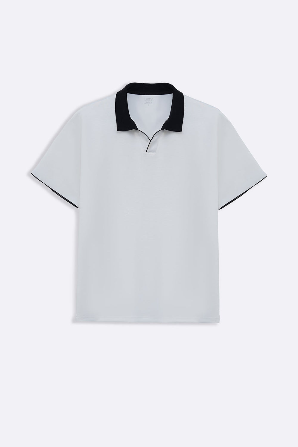 WHITE ACCENT COLLAR POLO