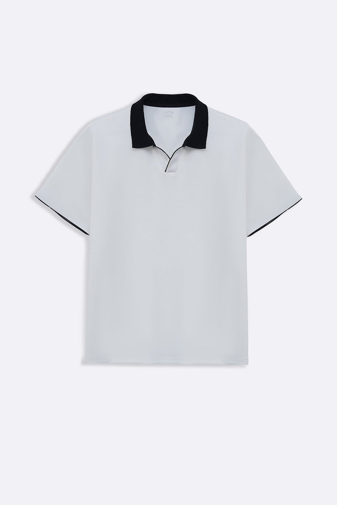 WHITE ACCENT COLLAR POLO
