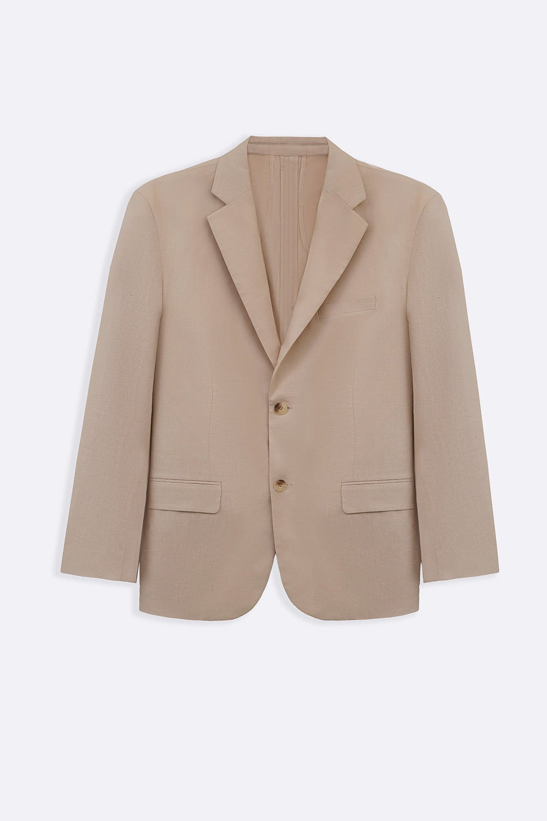 BEIGE RESORT LINEN BLAZER