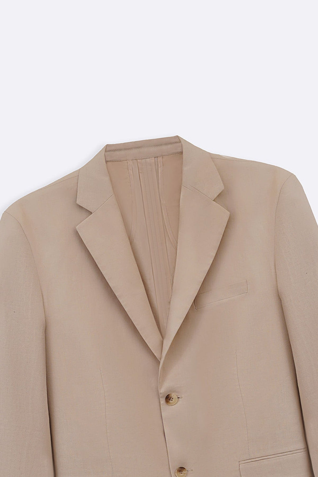 BEIGE RESORT LINEN BLAZER