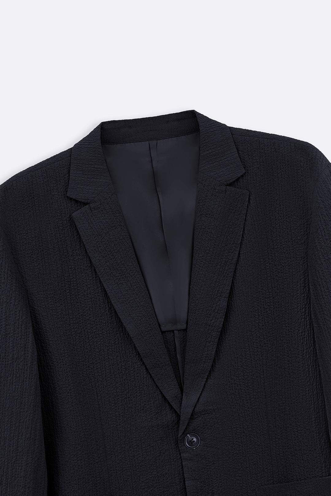 NAVY SEERSUCKER BLAZER