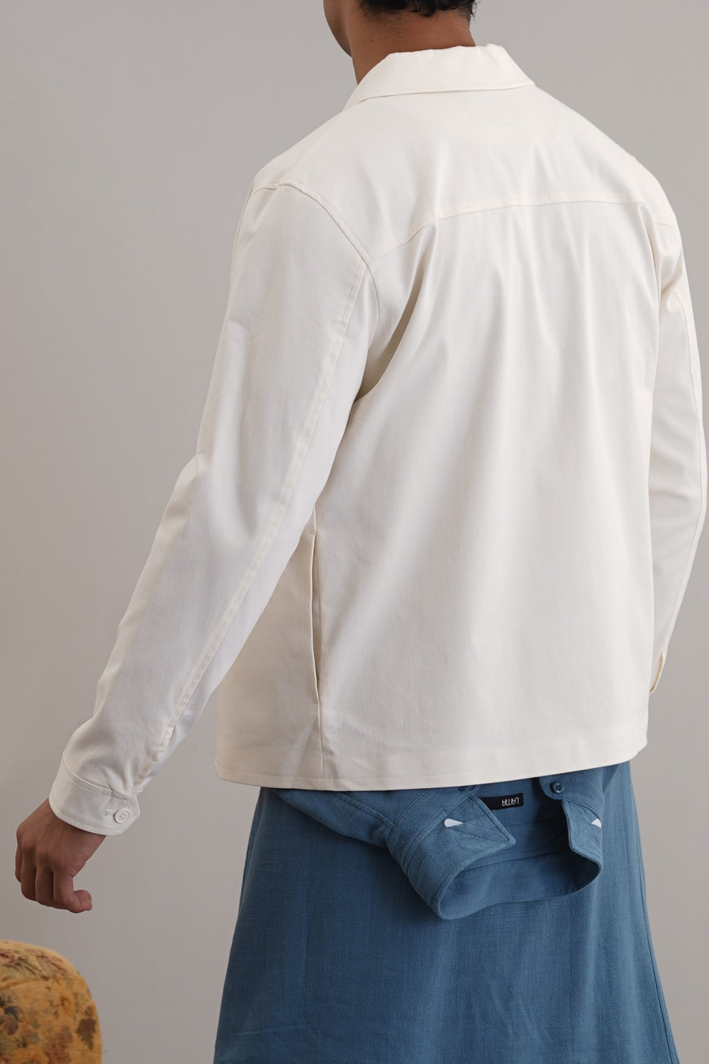 OFF WHITE LIGHT COTTON JACKET