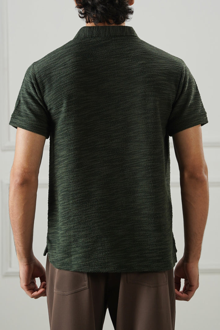 BOUCLE-KNIT POLO