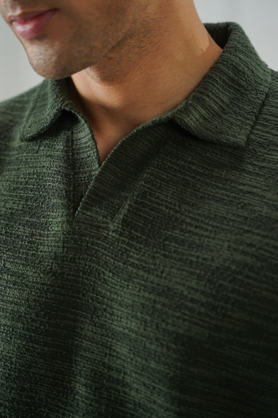 BOUCLE-KNIT POLO