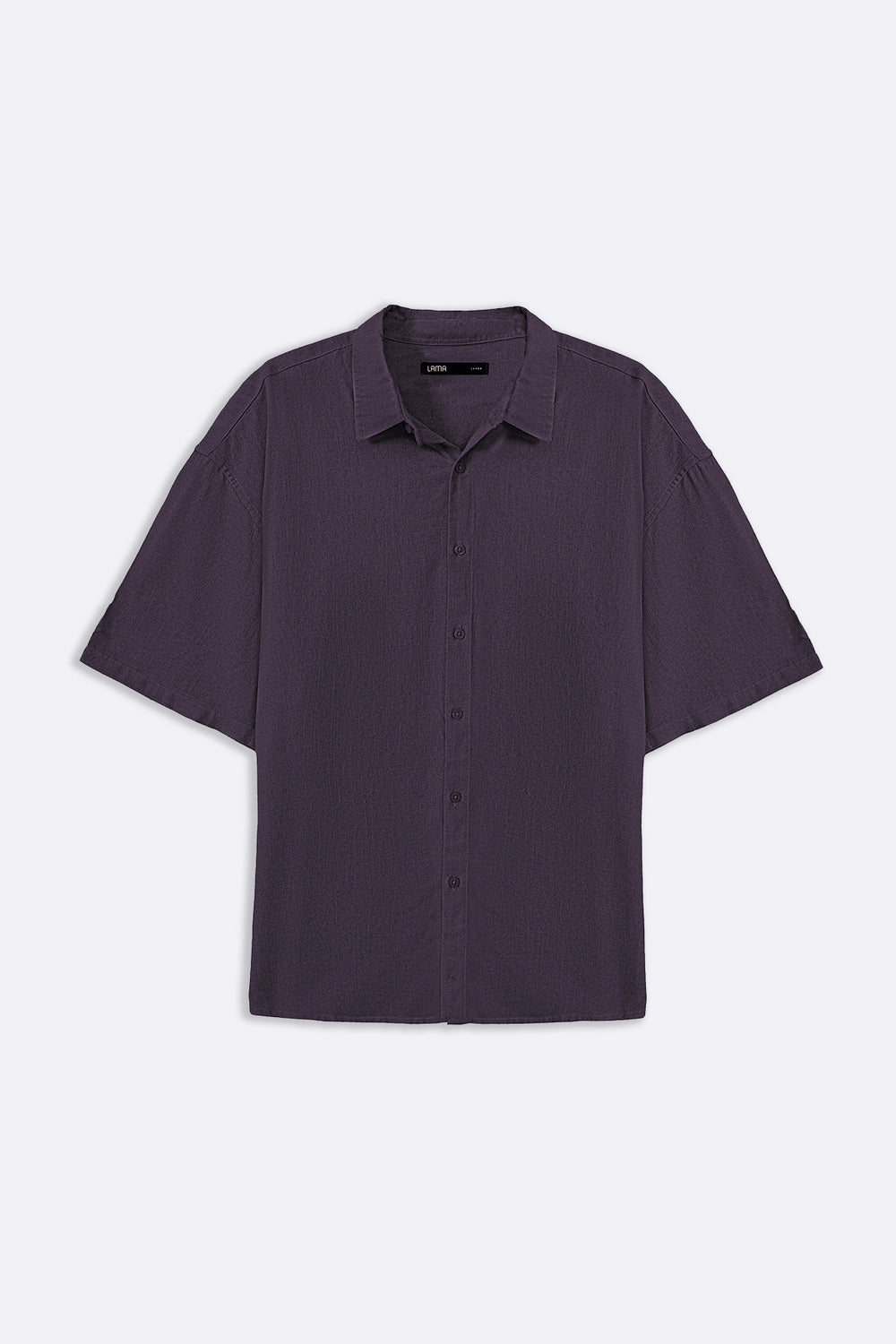 MELANGE NAVY HALF SLEEVES RESORT SHIRT