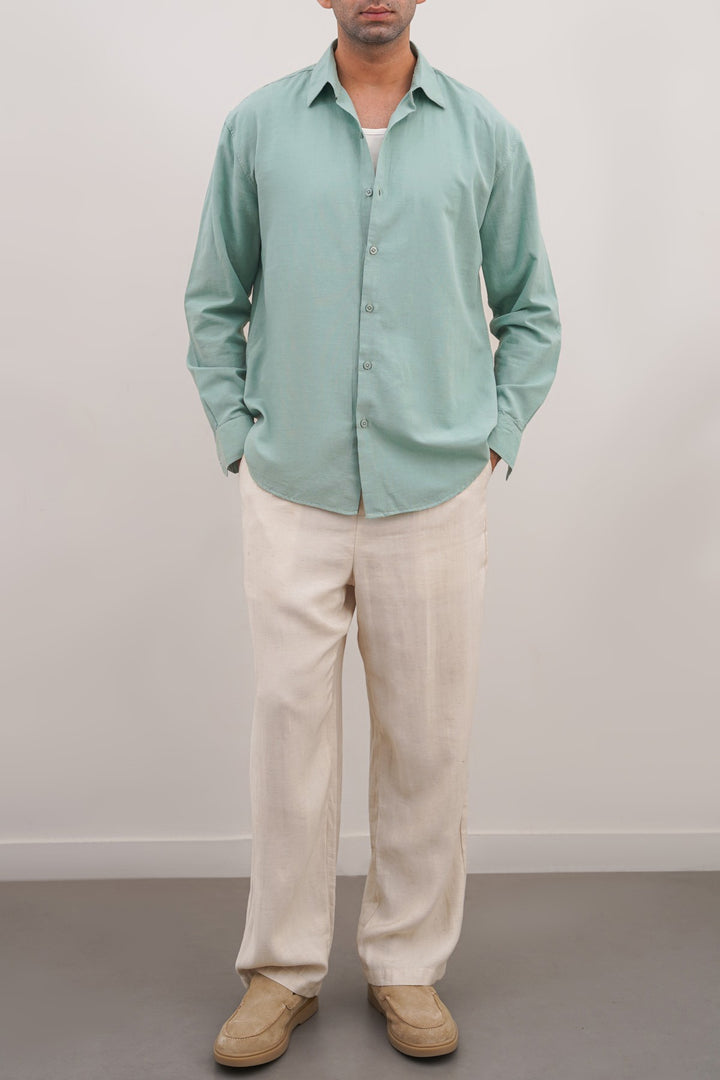 AQUA CLASSIC BUTTON DOWN SHIRT