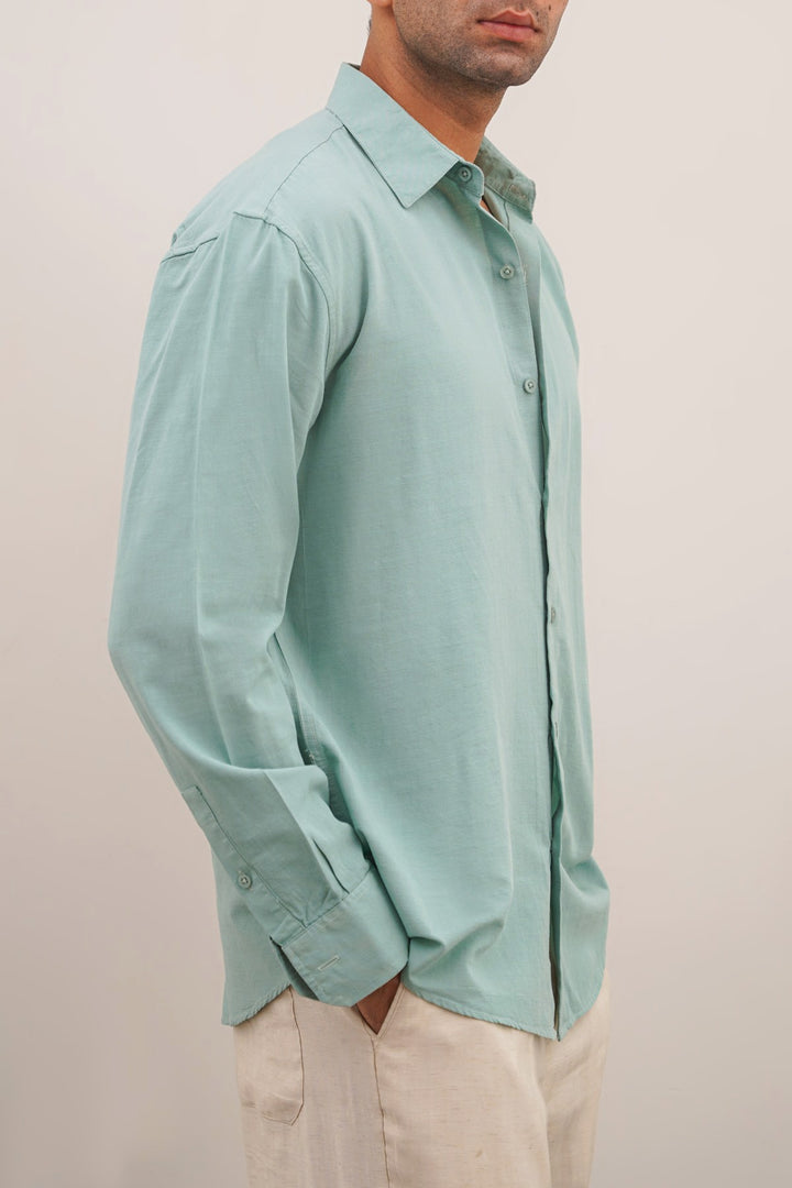 AQUA CLASSIC BUTTON DOWN SHIRT