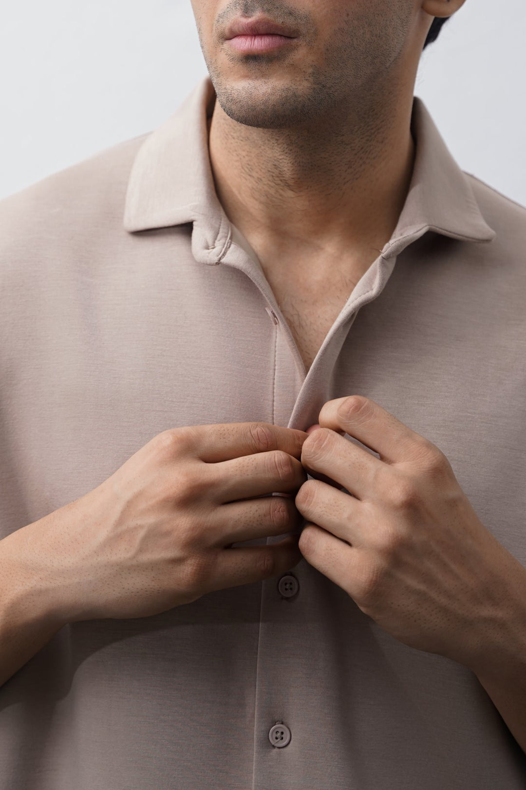 KHAKI BASIC NEOPRENE SHIRT