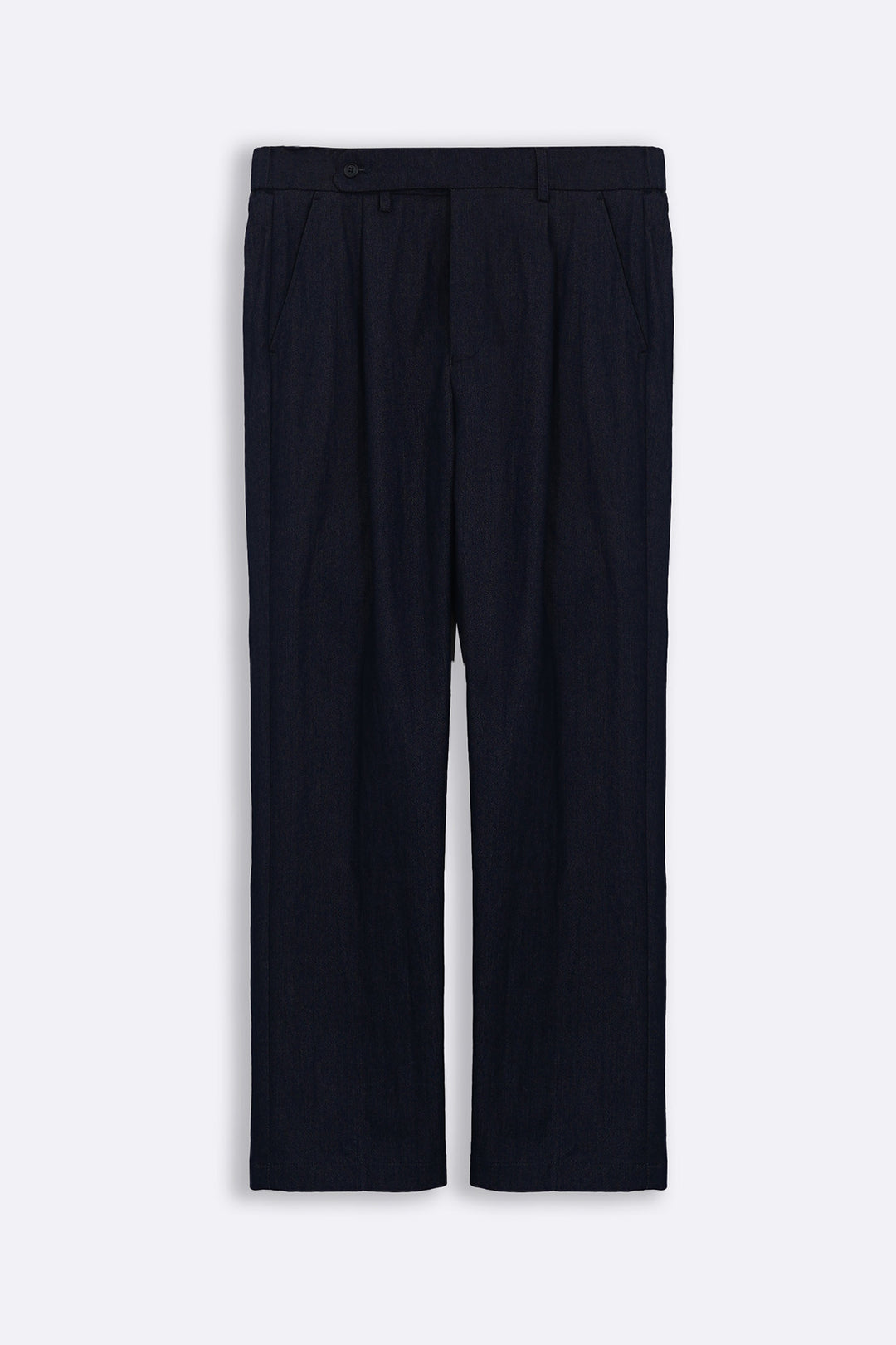 DARK BLUE TAILORED TWILL PANTS