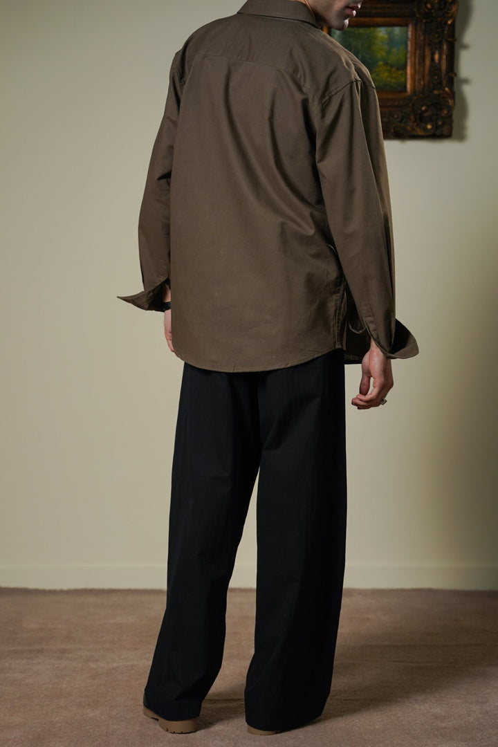 BLACK TECHNICAL FABRIC BALLOON PANTS