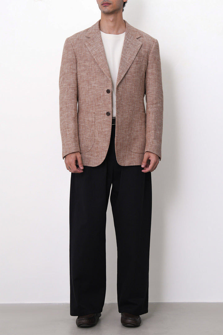 DOUBLE PLEAT TWILL PANTS