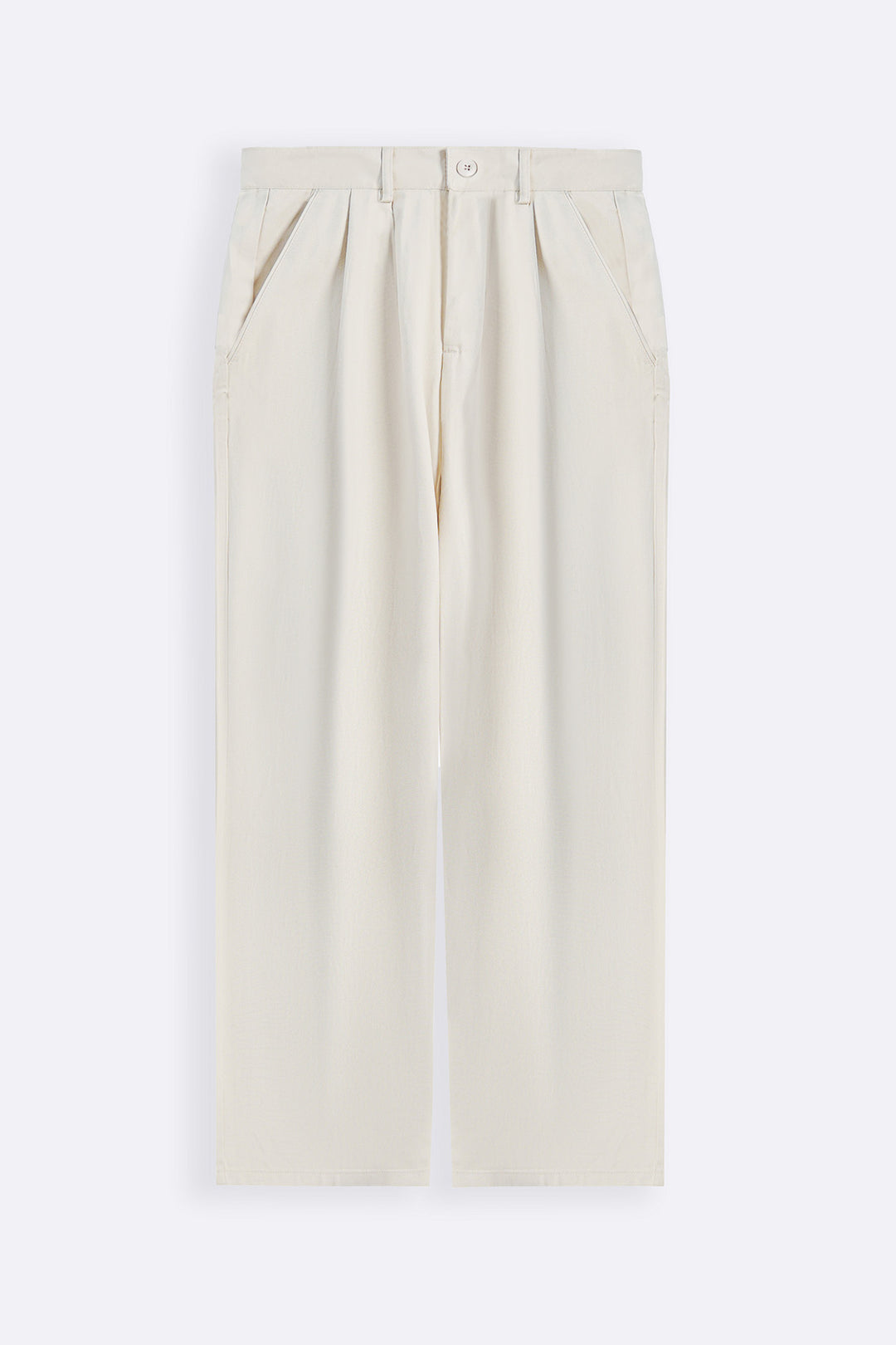 OFF WHITE DOUBLE PLEAT TWILL PANTS