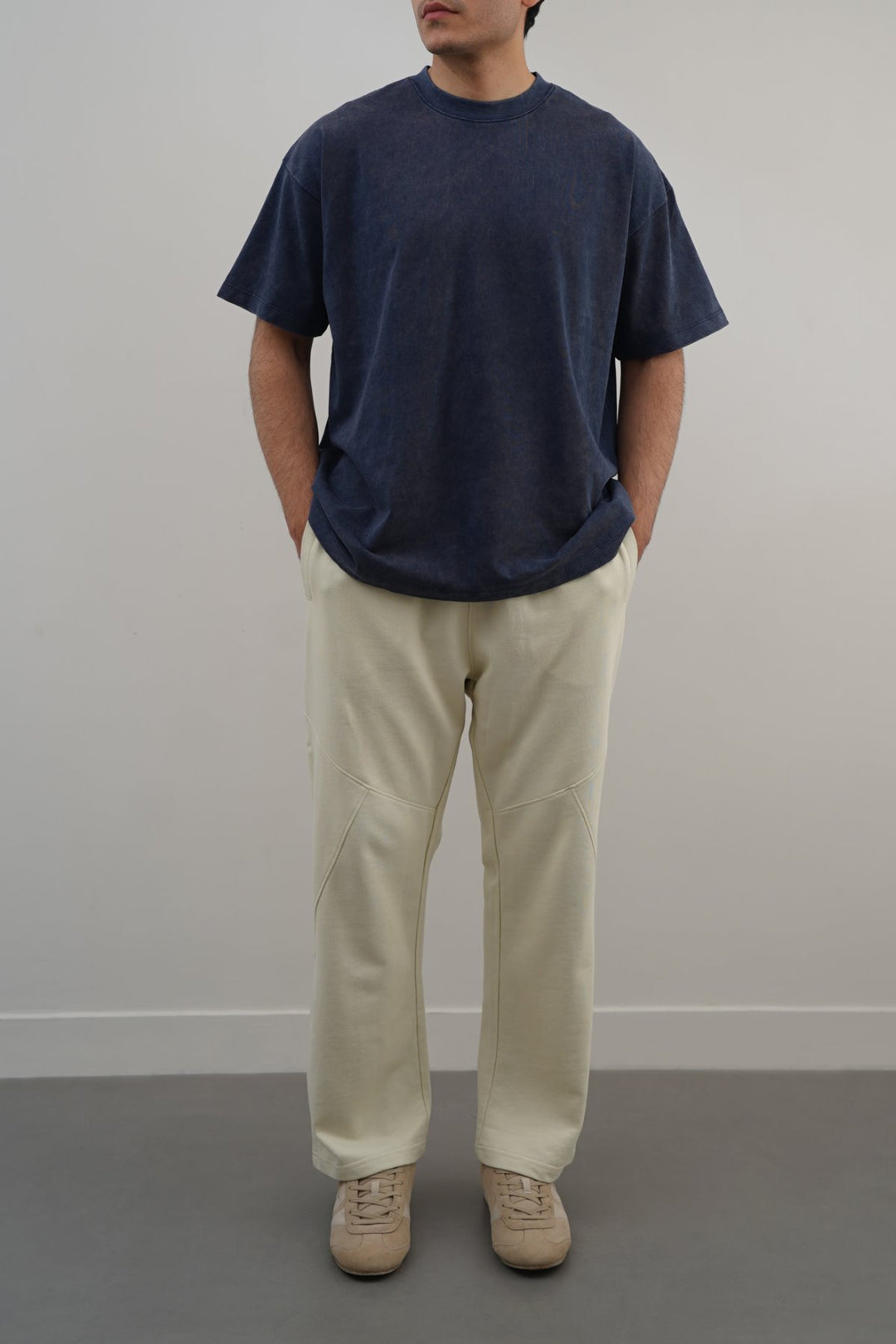 CREAM COTTON COMFORT SWEATPANTS