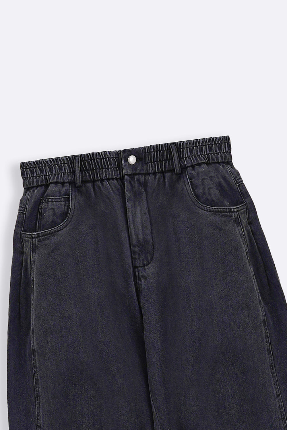 BLACK BARREL JEANS