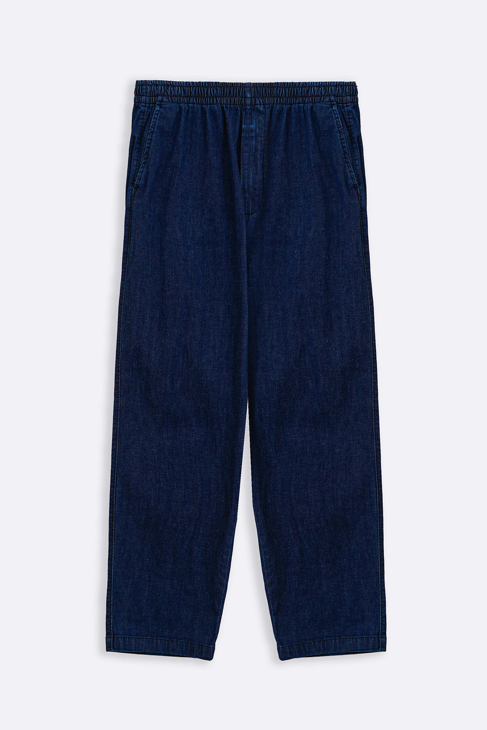 MID BLUE SOFT DENIM TROUSERS