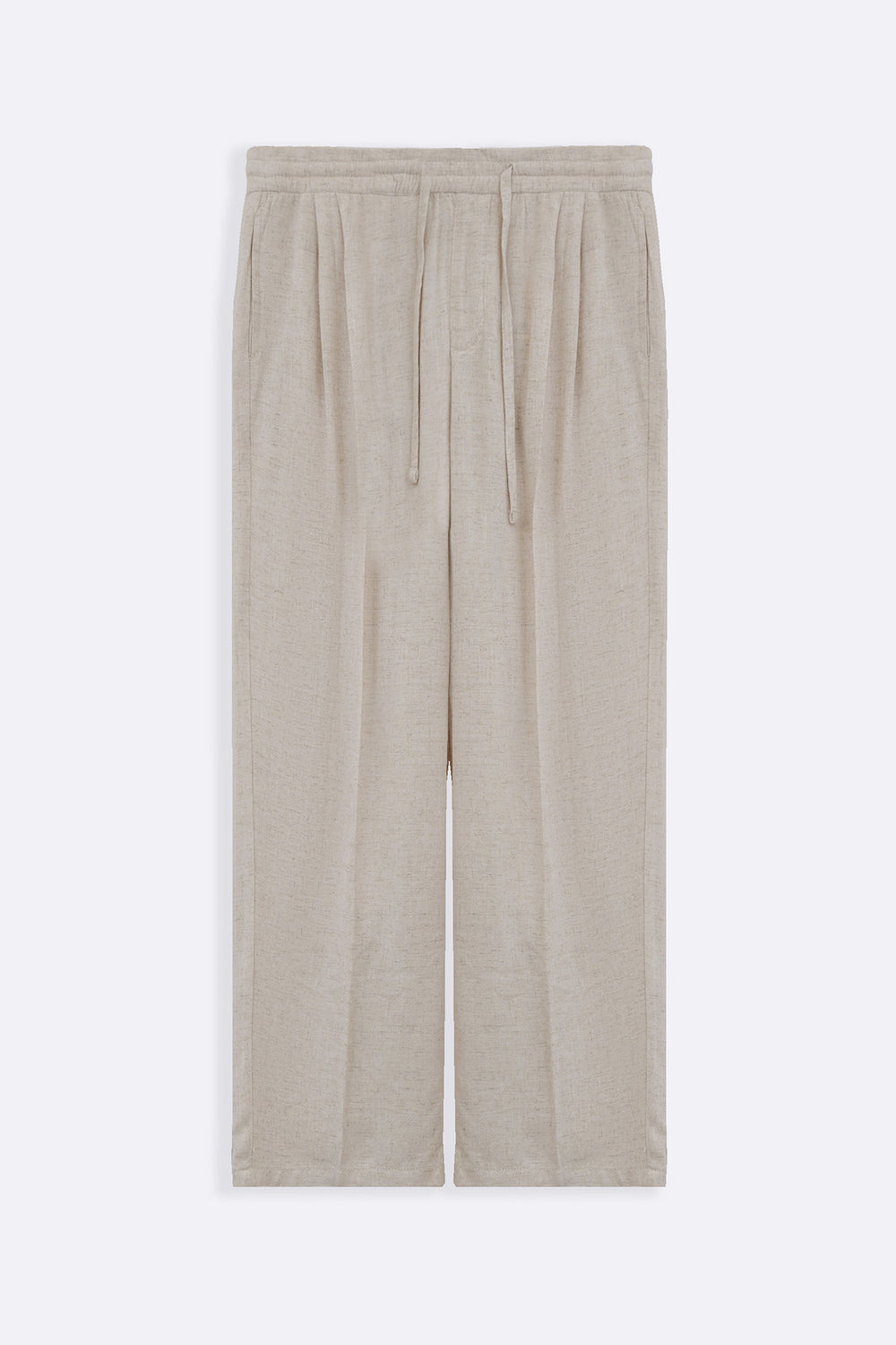 OAT MELANGE LINEN BLEND BAGGY PANTS