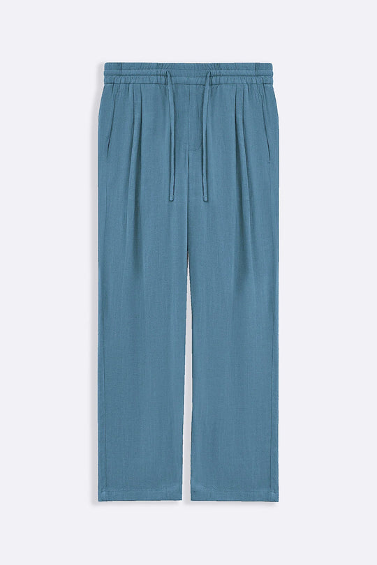 TOURMALINE LINEN BLEND BAGGY PANTS