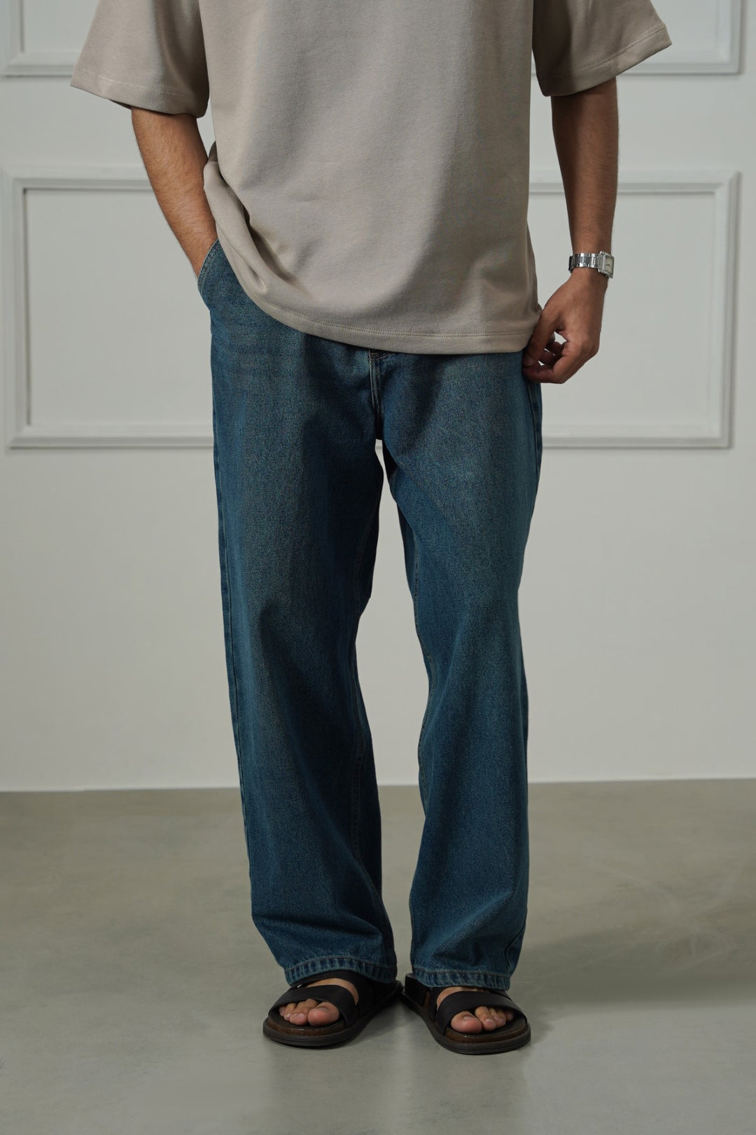 DARK BLUE SKATER JEANS
