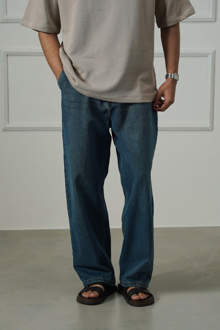 DARK BLUE SKATER JEANS