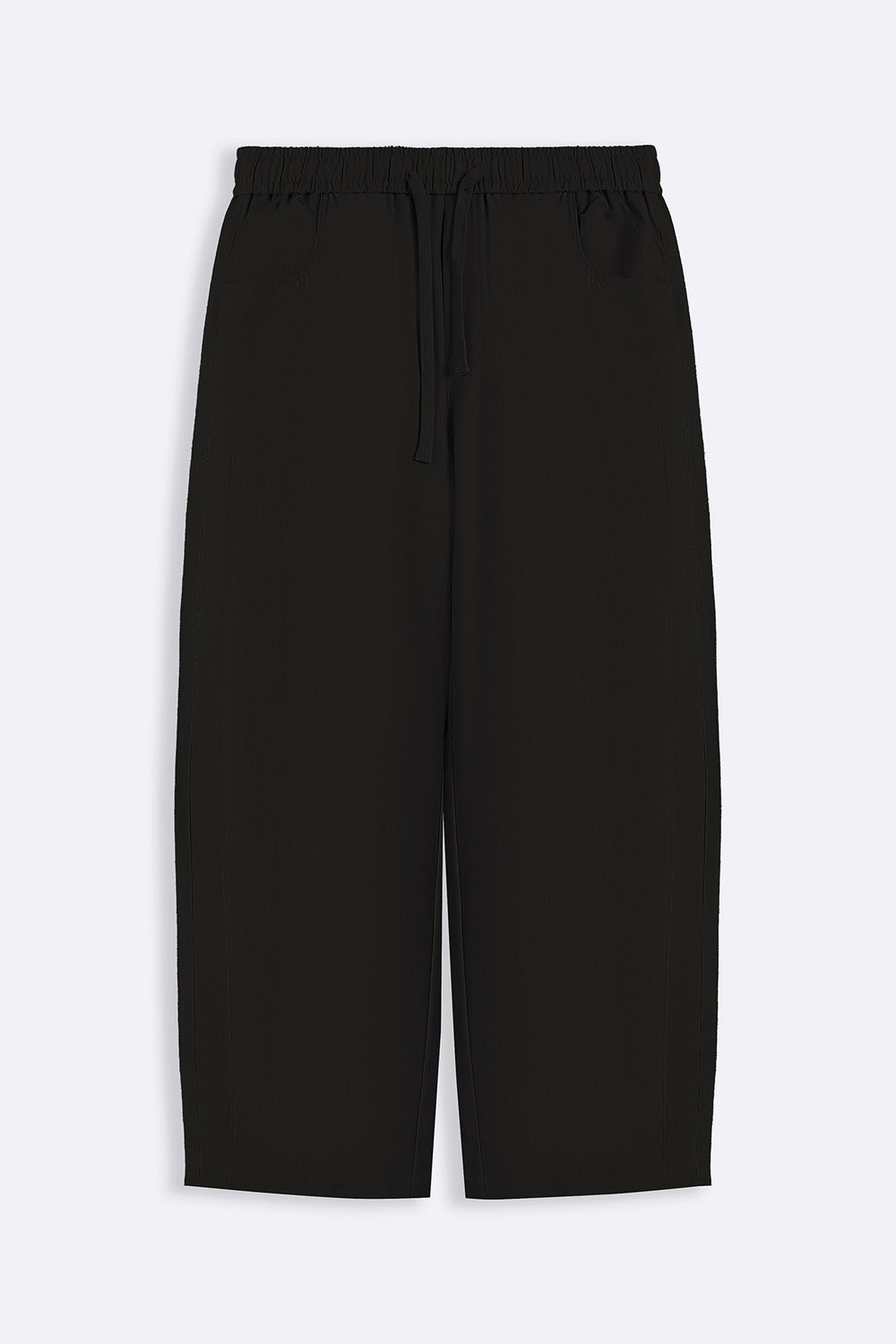 BLACK TROPICAL FLOWY PANTS