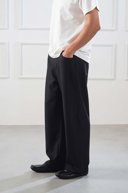 TWILL BAGGY PANTS