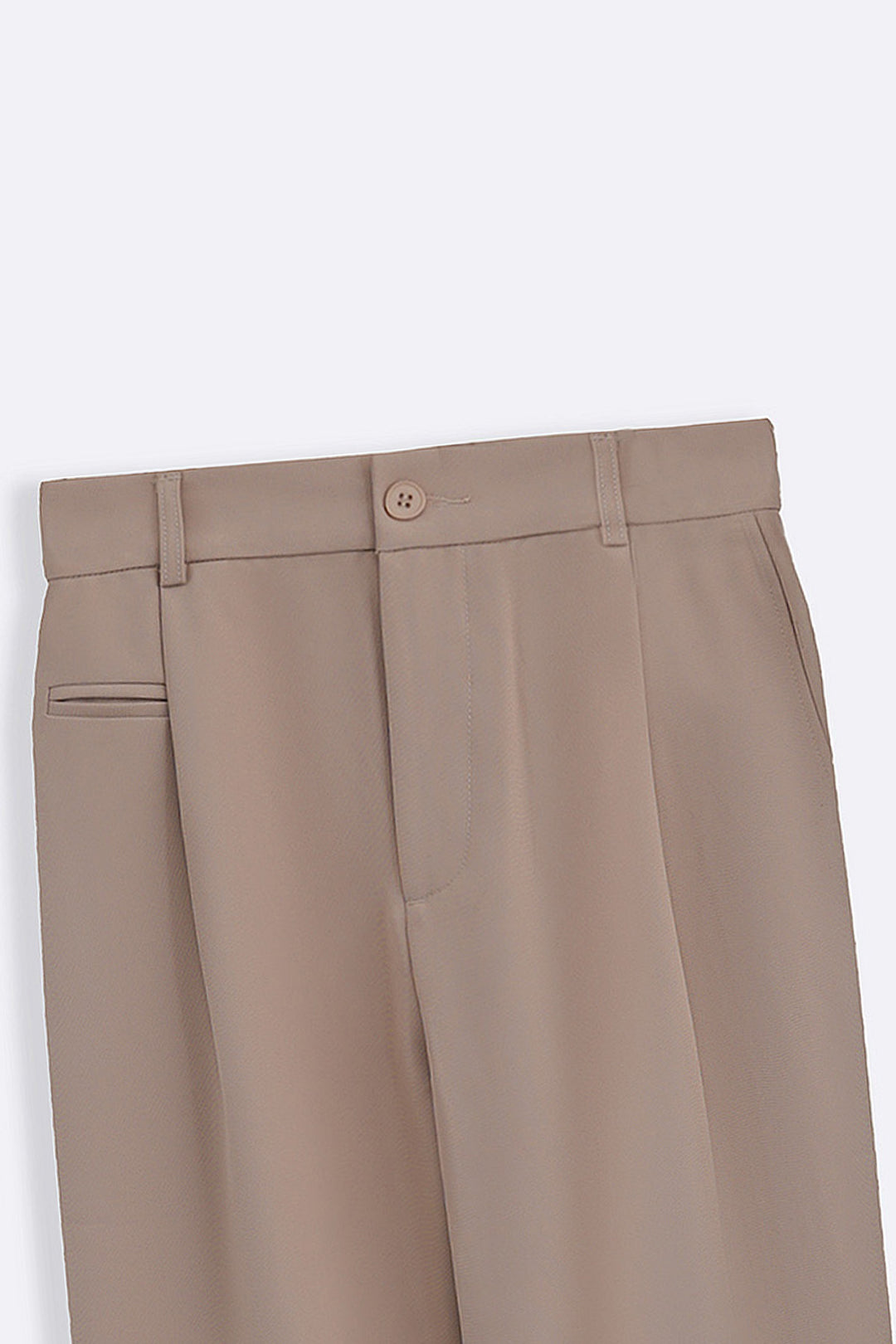 TAUPE WIDE TAILORED PANTS