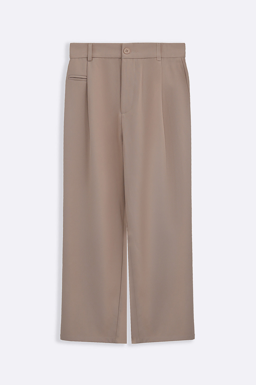 TAUPE WIDE TAILORED PANTS