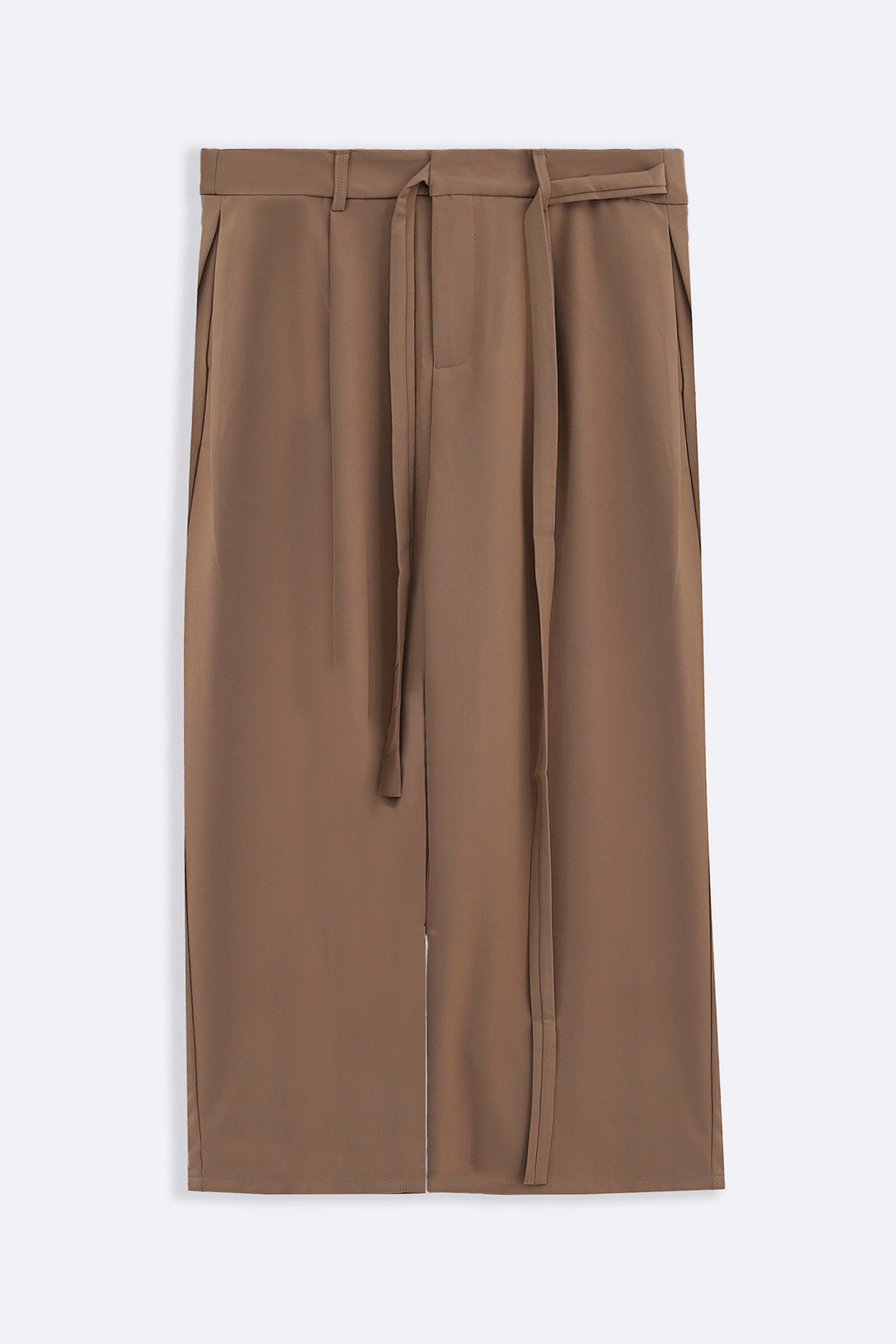 MOUSE GREY TIE UP SLOUCHY PANTS