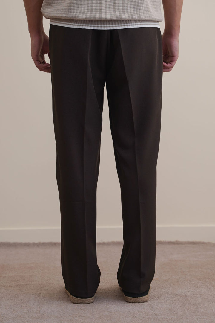 BROWN COIN POCKET DETAIL PANTS