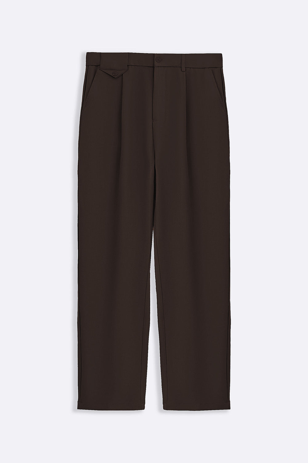 BROWN COIN POCKET DETAIL PANTS