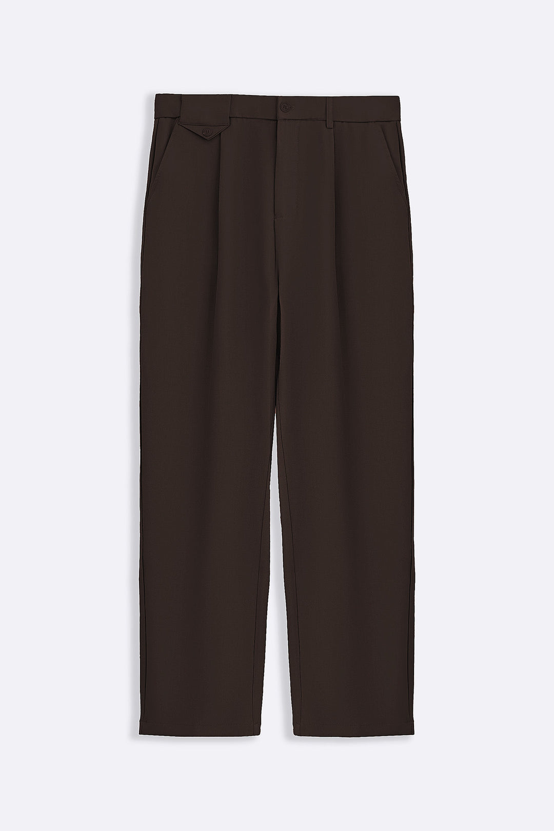 BROWN COIN POCKET DETAIL PANTS