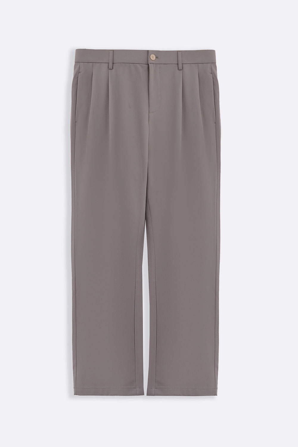 MOUSE GREY DOUBLE PLEAT PANTS
