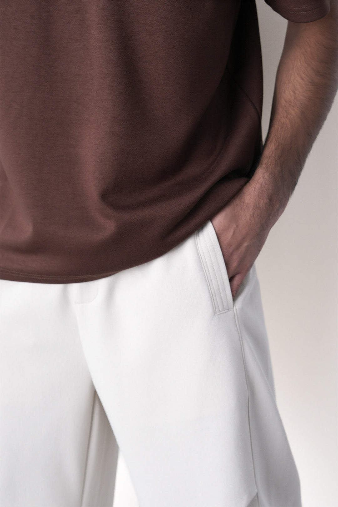 PANELLED BARREL PANTS