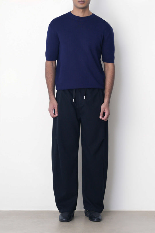 PANELLED BARREL PANTS