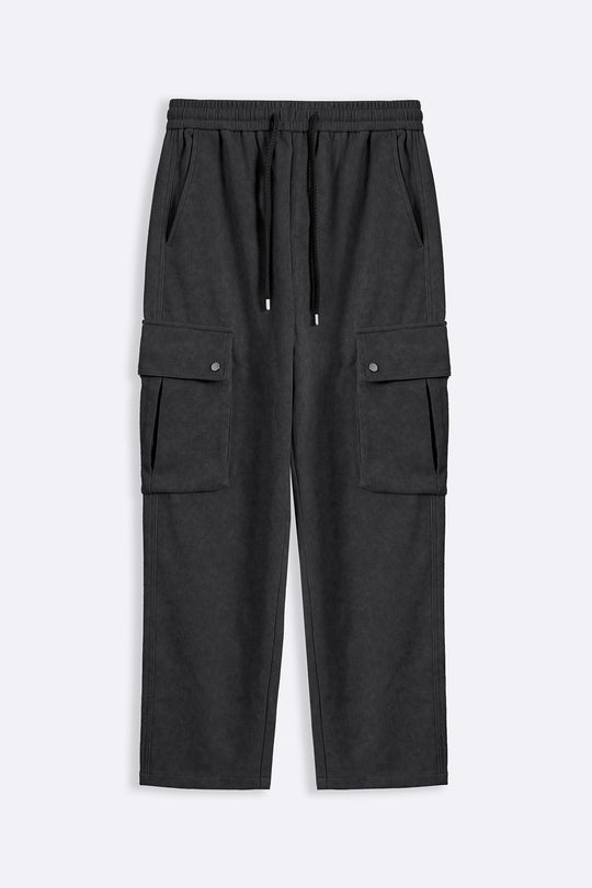 CHARCOAL UTILITY CARGO PANTS