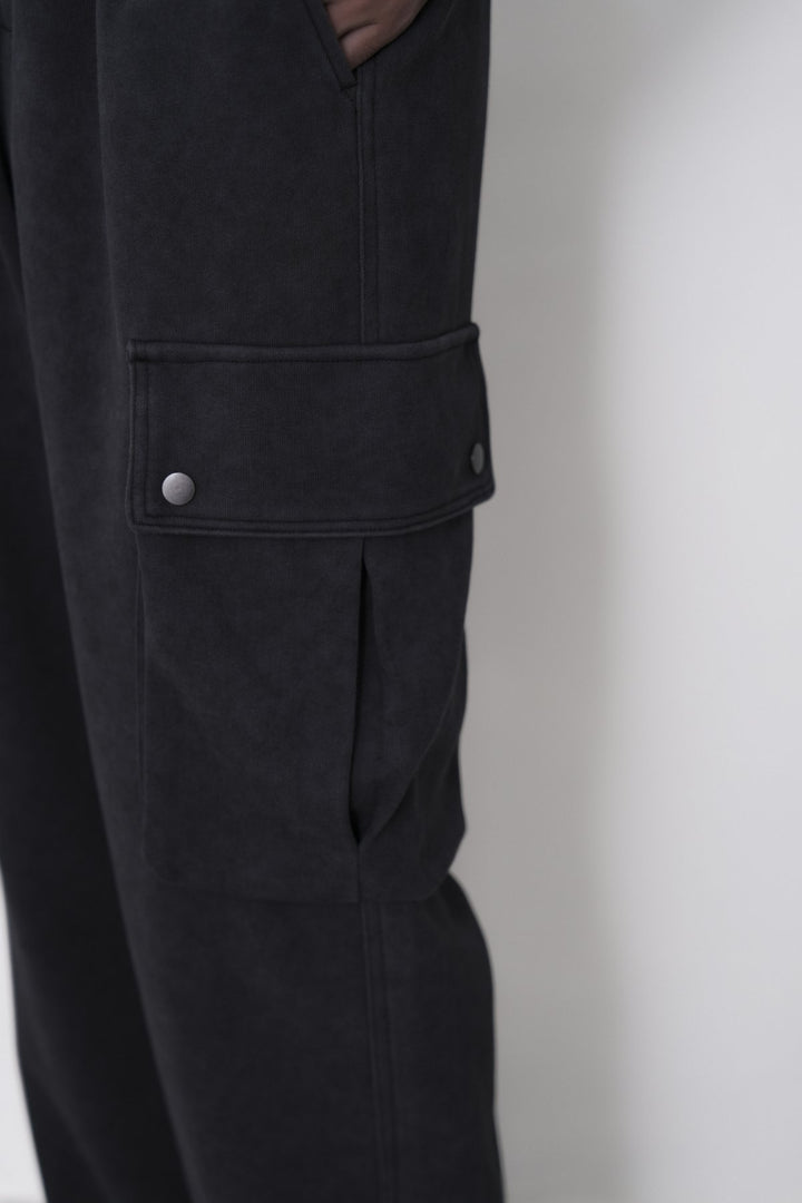 CHARCOAL UTILITY CARGO PANTS