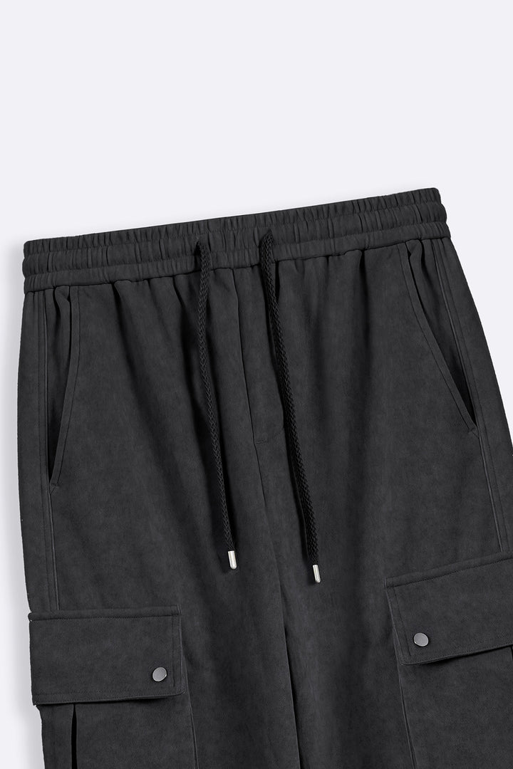 CHARCOAL UTILITY CARGO PANTS
