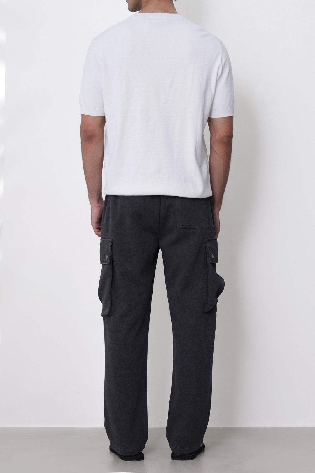 CHARCOAL UTILITY CARGO PANTS