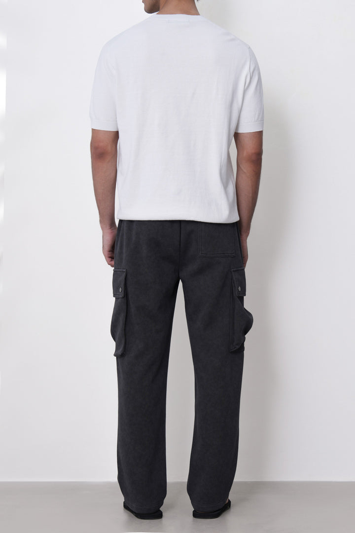 CHARCOAL UTILITY CARGO PANTS