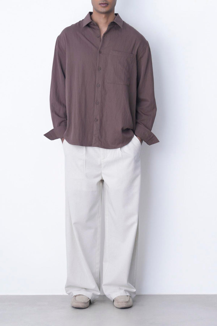 OAT MELANGE LINEN BLEND PANTS