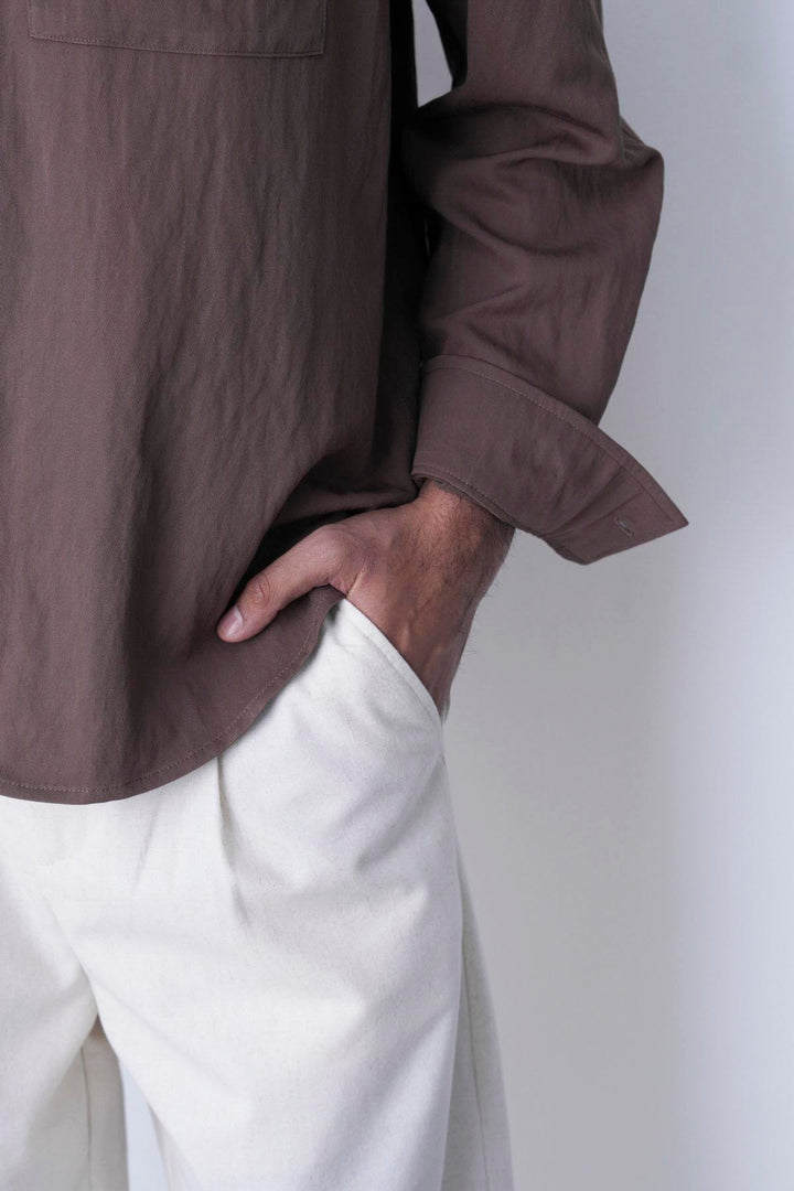 OAT MELANGE LINEN BLEND PANTS