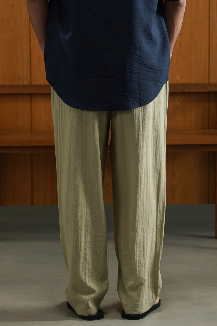 KHAKI SUMMER SLUB PANTS
