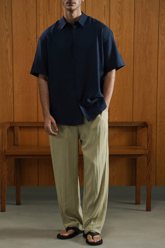 KHAKI SUMMER SLUB PANTS