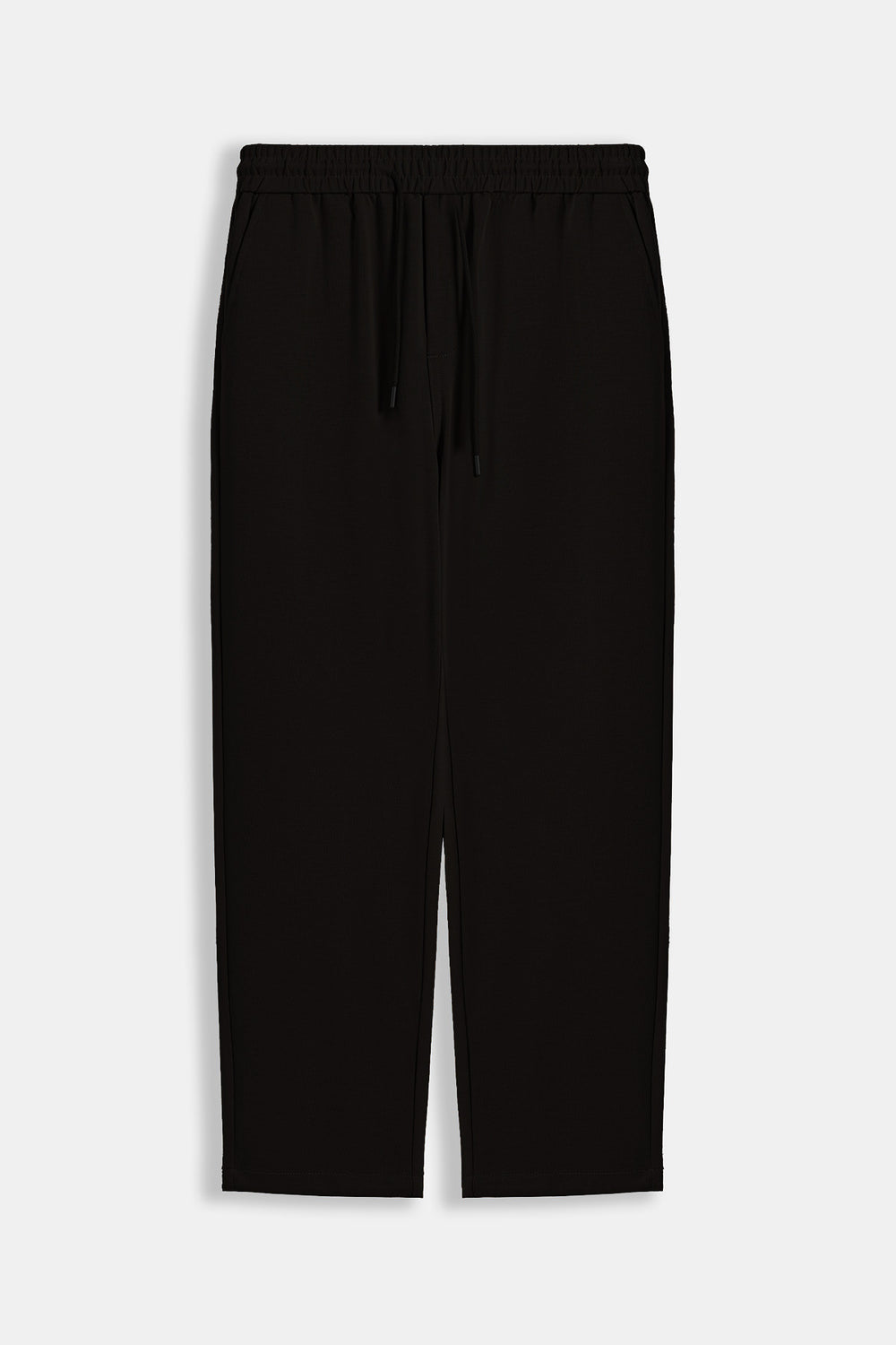 BLACK-COMFORT STRAIGHT PANTS