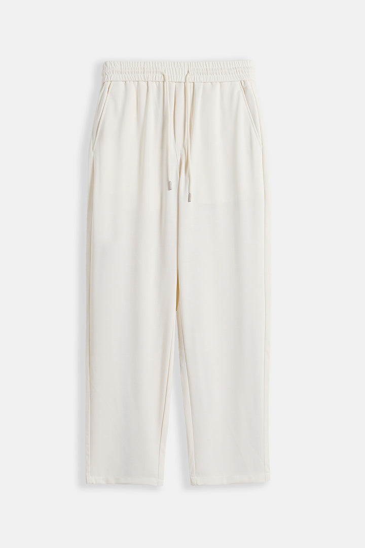 IVORY COMFORT STRAIGHT PANTS