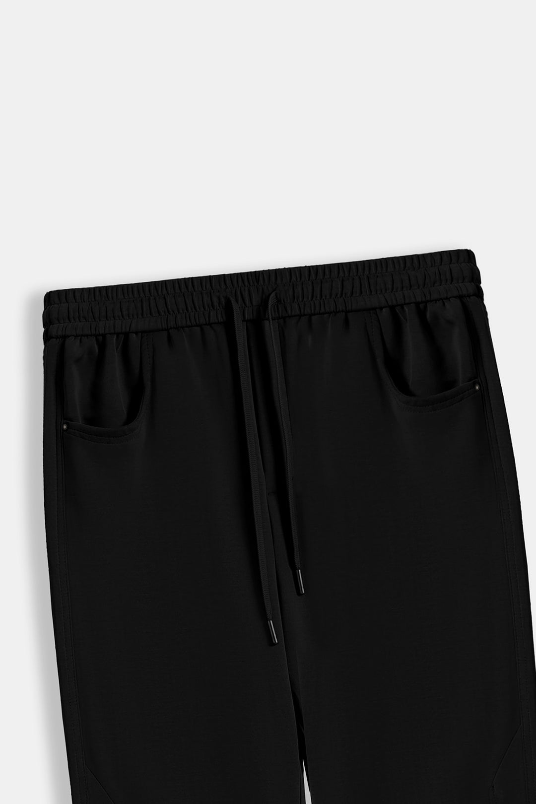 BLACK PANELLED TROUSERS